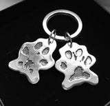 Paw Print Keyrings